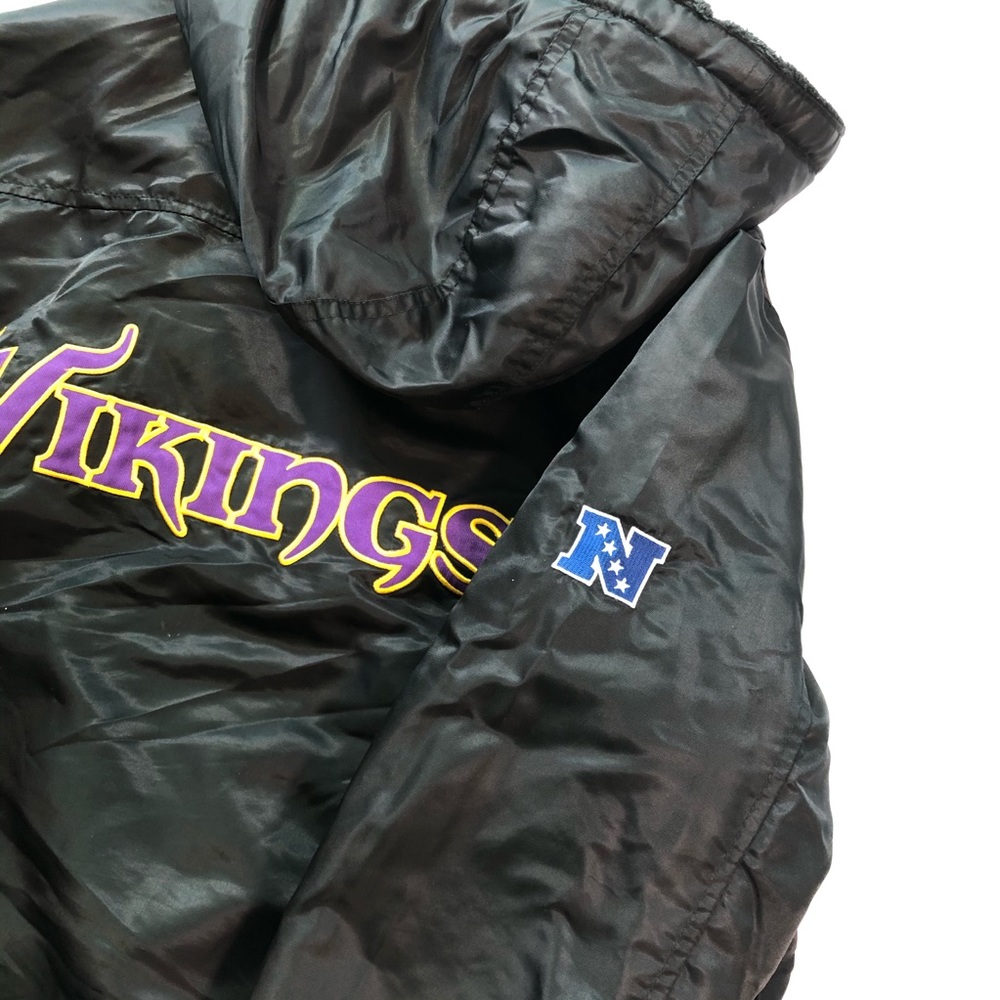 NFL MINNESOTA VIKINGS HOODIE BOMBER JACKET SIZE S